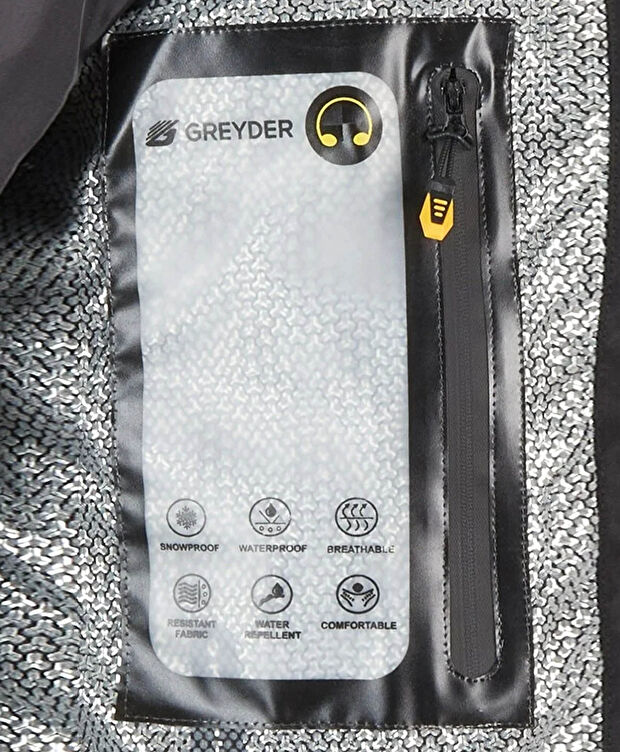 Erkek Siyah Suya Dayanıklı Kaz Tüyü Mont - 5