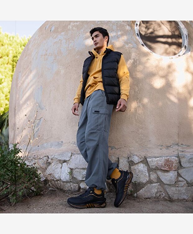 Erkek Siyah Suya Dayanıklı Kaz Tüyü Yelek - 6