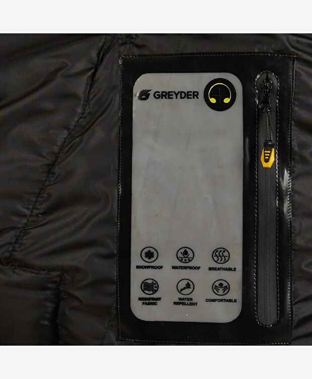 Erkek Siyah Suya Dayanıklı Kaz Tüyü Yelek - 5