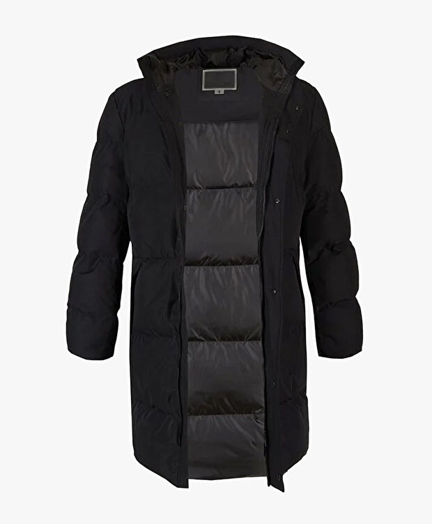 Erkek Siyah Suya Dayanıklı Kaz Tüyü Mont - 5