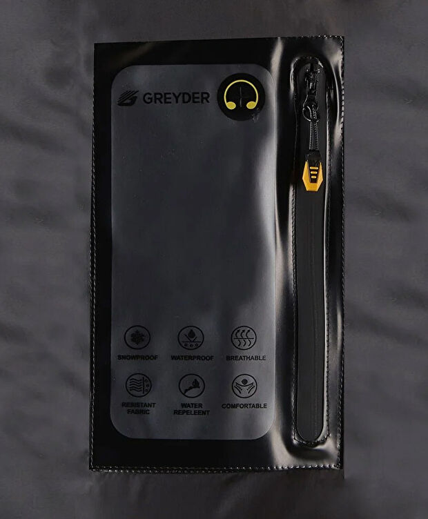 Erkek Siyah Suya Dayanıklı Kaz Tüyü Mont - 6