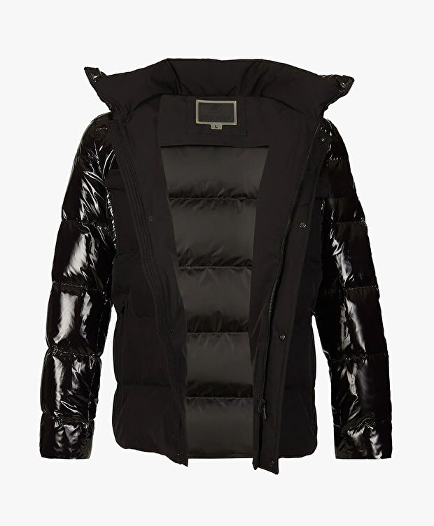 Erkek Siyah Suya Dayanıklı Kaz Tüyü Mont - 3