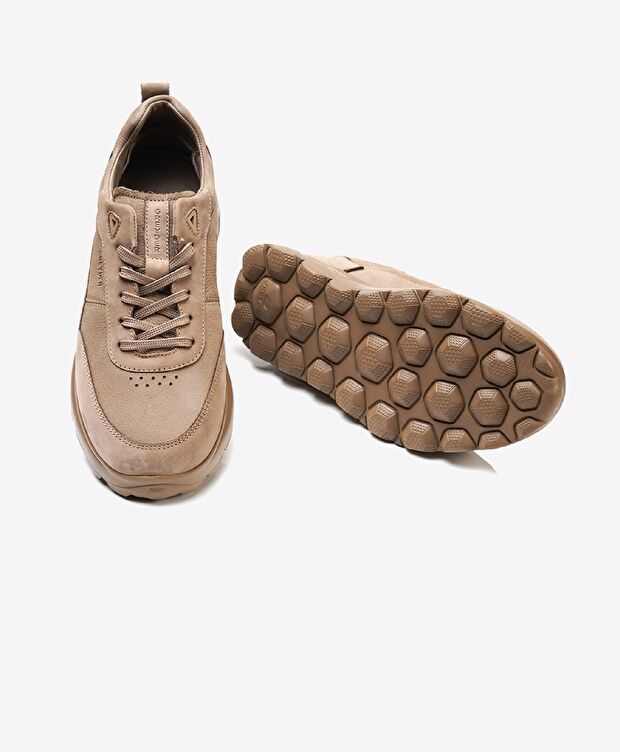 Erkek Vizon Hakiki Deri Casual Ayakkabı - 6