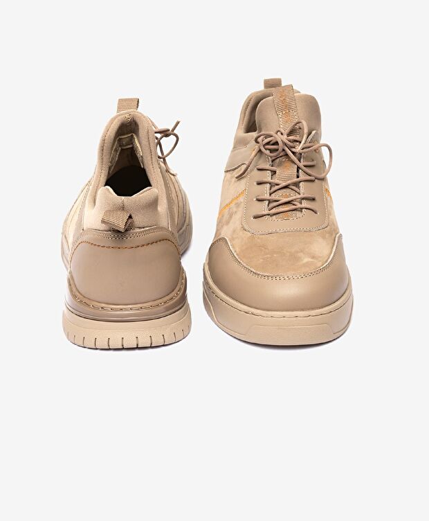 Erkek Taupe Hakiki Deri Casual Ayakkabı - 8
