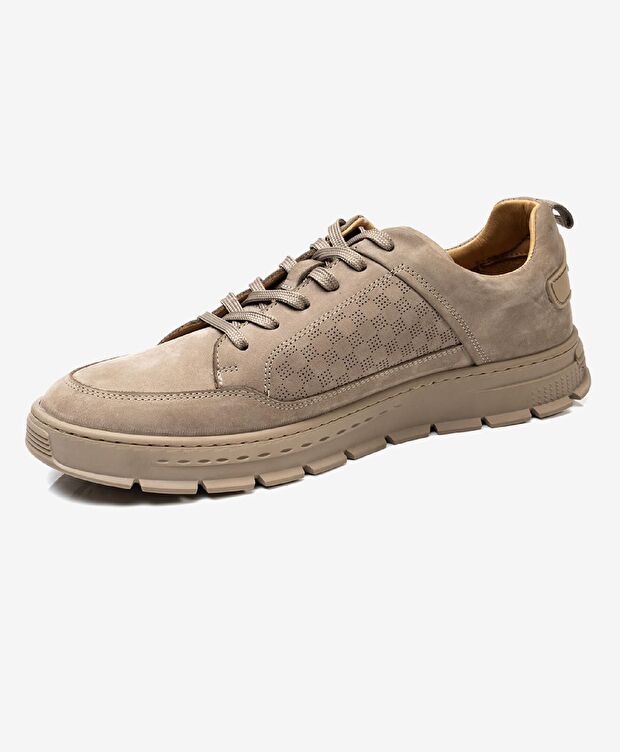 Erkek Vizon Hakiki Deri Casual Ayakkabı - 2