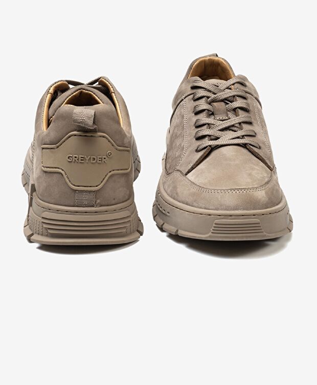 Erkek Vizon Hakiki Deri Casual Ayakkabı - 6