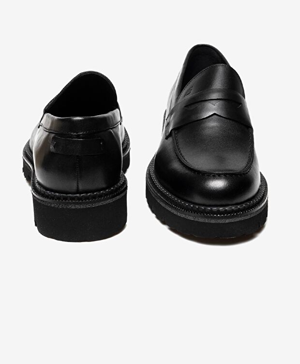 Erkek Siyah Hakiki Deri Klasik Ayakkabı - 7