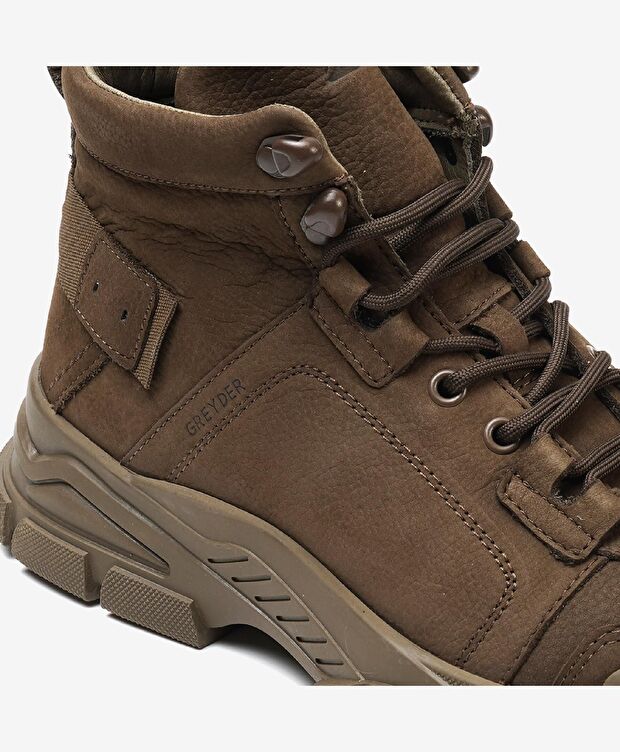 Erkek Duman Hakiki Deri Casual Bot - 4