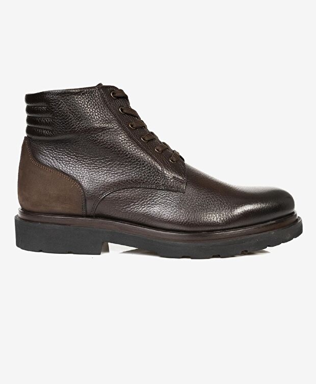 Erkek Kahverengi Hakiki Deri Günlük Bot - 1