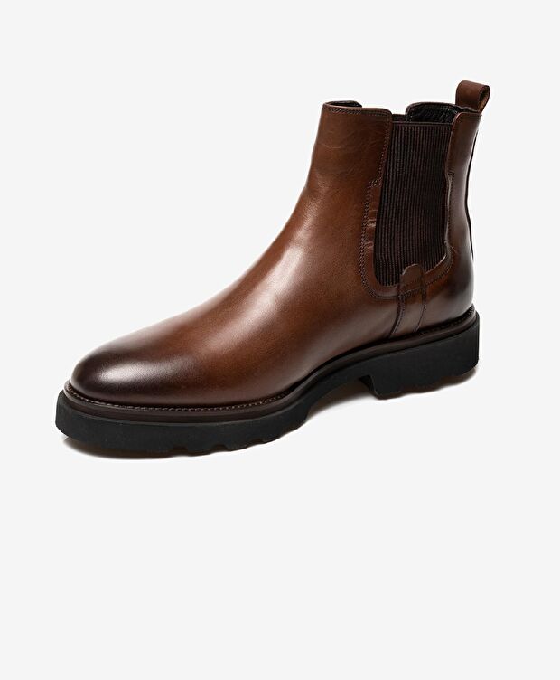 Erkek kahverengi Hakiki Deri Casual Bot - 2