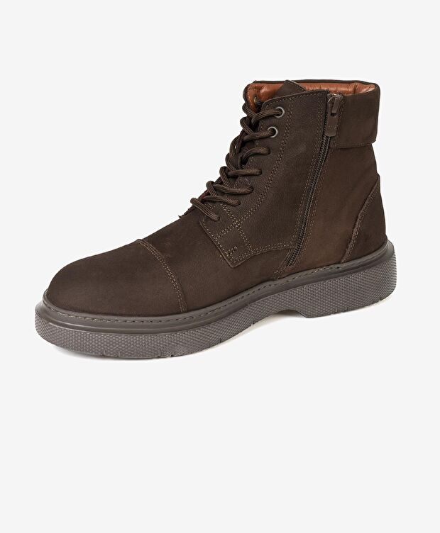 Erkek Kahverengi Hakiki Deri Casual Bot - 3