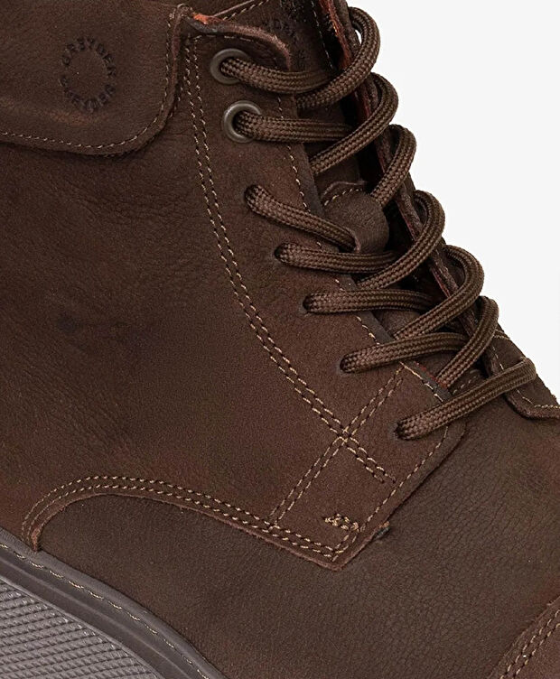 Erkek Kahverengi Hakiki Deri Casual Bot - 5