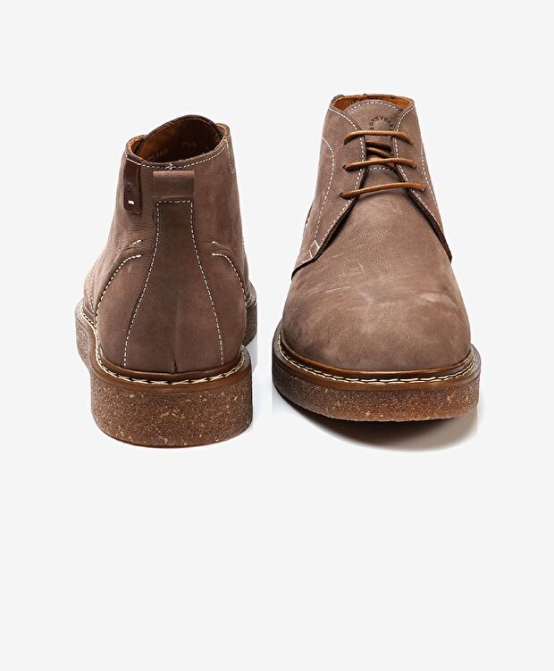 Erkek Vizon Hakiki Deri Termo Taban Klasik Bot - 6