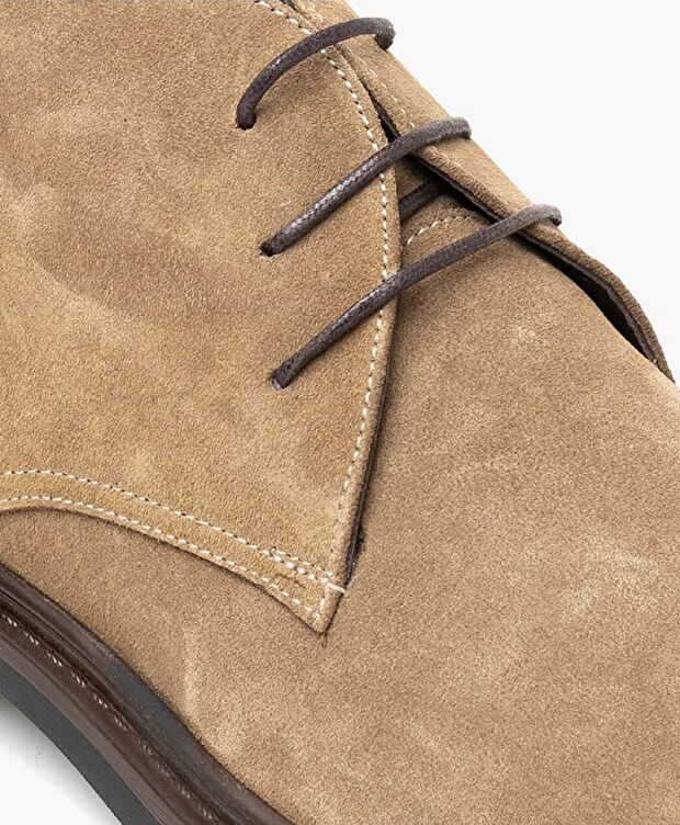 Erkek Açık Vizon Hakiki Deri Klasik Bot - 4