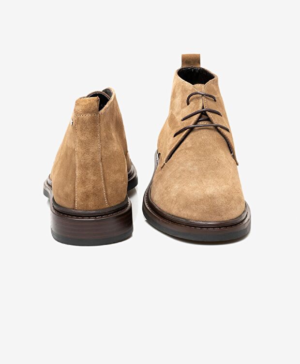 Erkek Açık Vizon Hakiki Deri Klasik Bot - 5