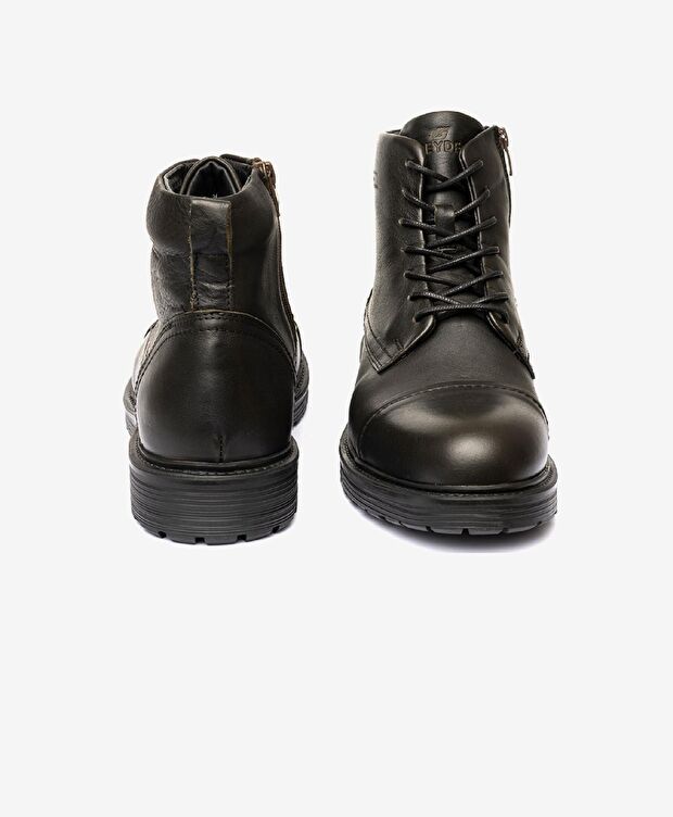 Erkek Yeşil Hakiki Deri Casual Bot - 6