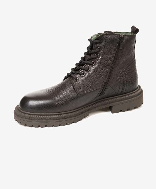 Erkek kahverengi Hakiki Deri Casual Bot - 2