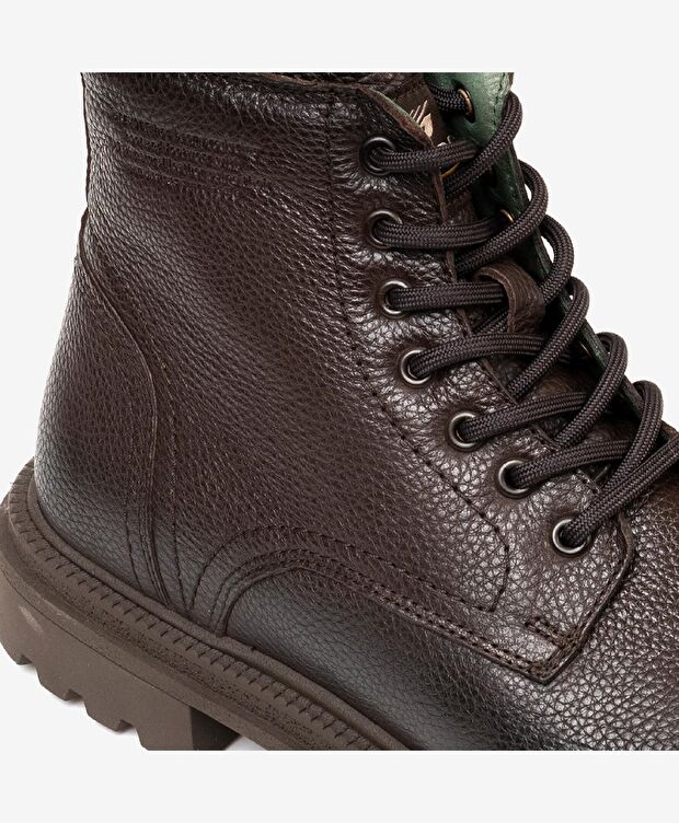 Erkek kahverengi Hakiki Deri Casual Bot - 4