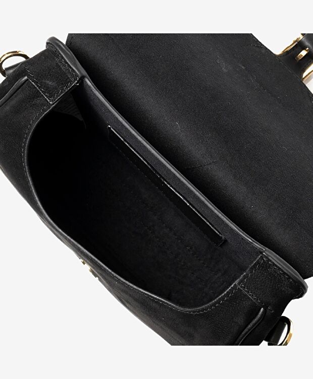 Kadın Siyah Tek Bölmeli Omuz Çantası - 3