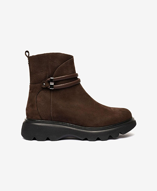 Kadın Kahverengi Hakiki Deri Comfort Bot - 1