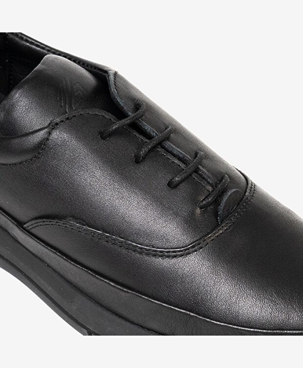 Kadın Siyah Hakiki Deri Comfort Ayakkabı - 5