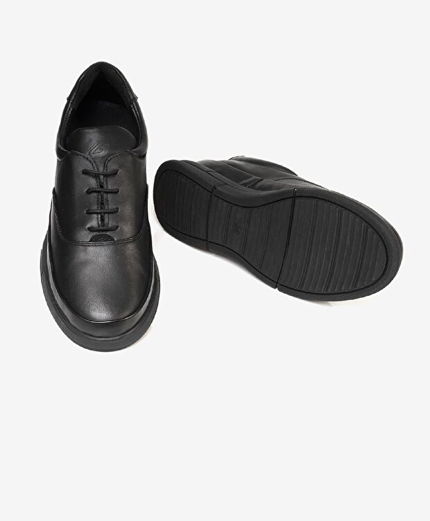 Kadın Siyah Hakiki Deri Comfort Ayakkabı - 6