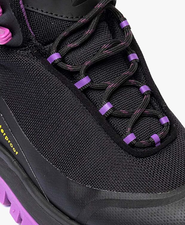 Kadın Siyah Mor Su Geçirmez Outdoor Bot - 6