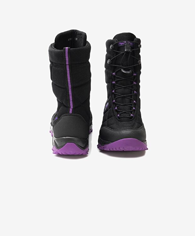 Kadın Siyah Mor Su Geçirmez Bot - 6