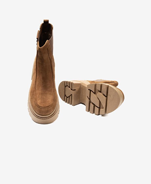 Kadın Taba Hakiki Deri Chelsea Bot - 6