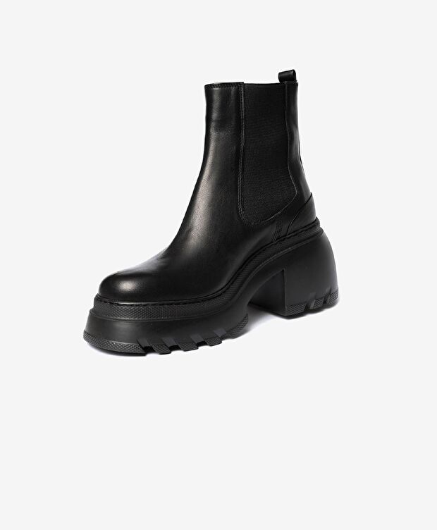 Kadın Siyah Hakiki Deri Chelsea Bot - 2