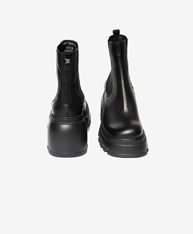 Kadın Siyah Hakiki Deri Chelsea Bot - 6