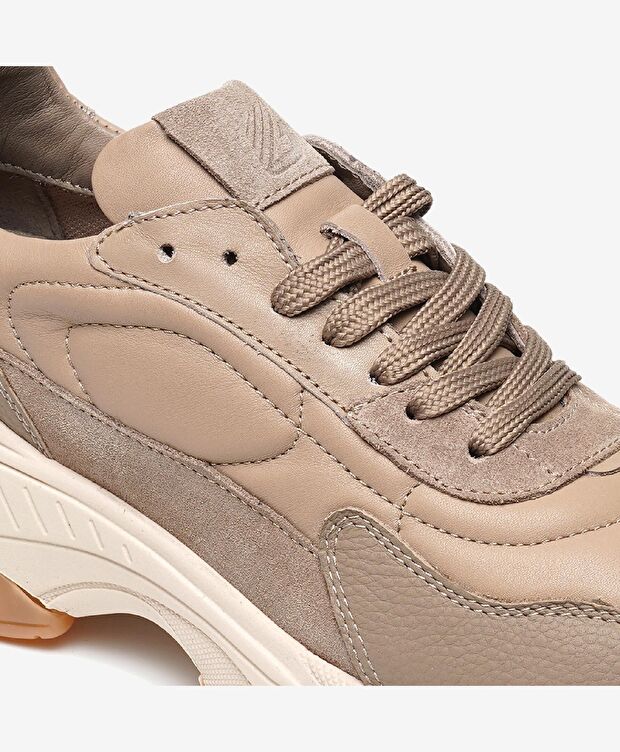 Kadın Vizon Hakiki Deri Spor Ayakkabı - 4