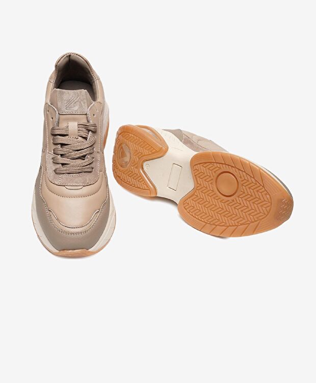 Kadın Vizon Hakiki Deri Spor Ayakkabı - 5