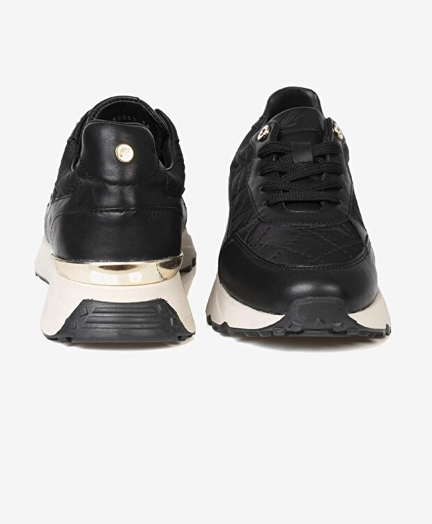 Kadın Siyah Hakiki Deri Spor Ayakkabı - 7