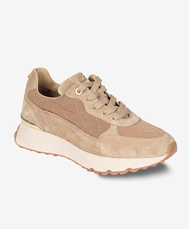 Kadın Koyu Bej Hakiki Deri Spor Ayakkabı - 2