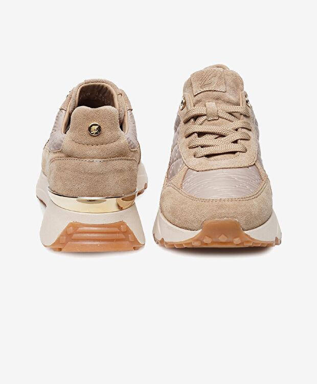 Kadın Koyu Bej Hakiki Deri Spor Ayakkabı - 7