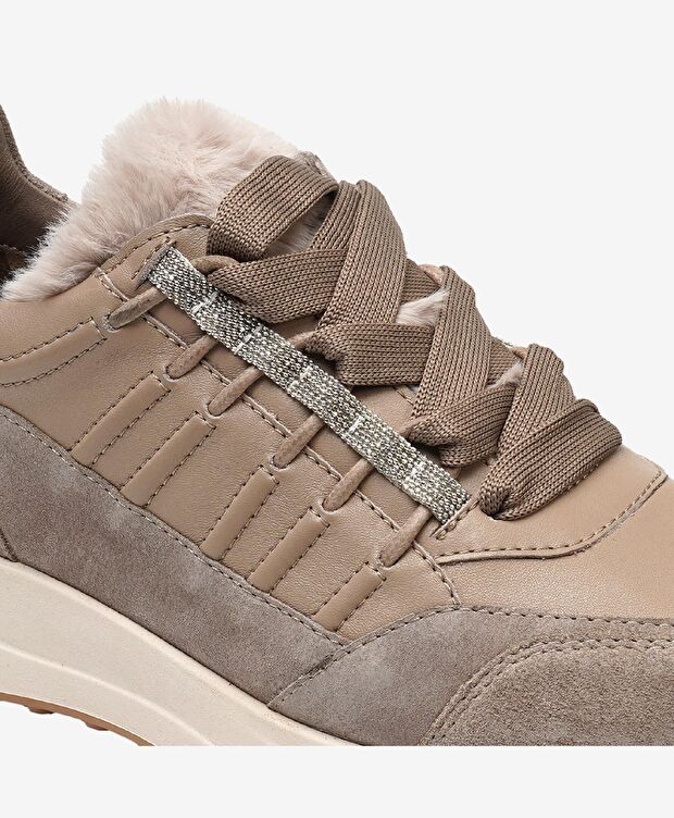 Kadın Vizon Hakiki Deri Spor Ayakkabı - 5