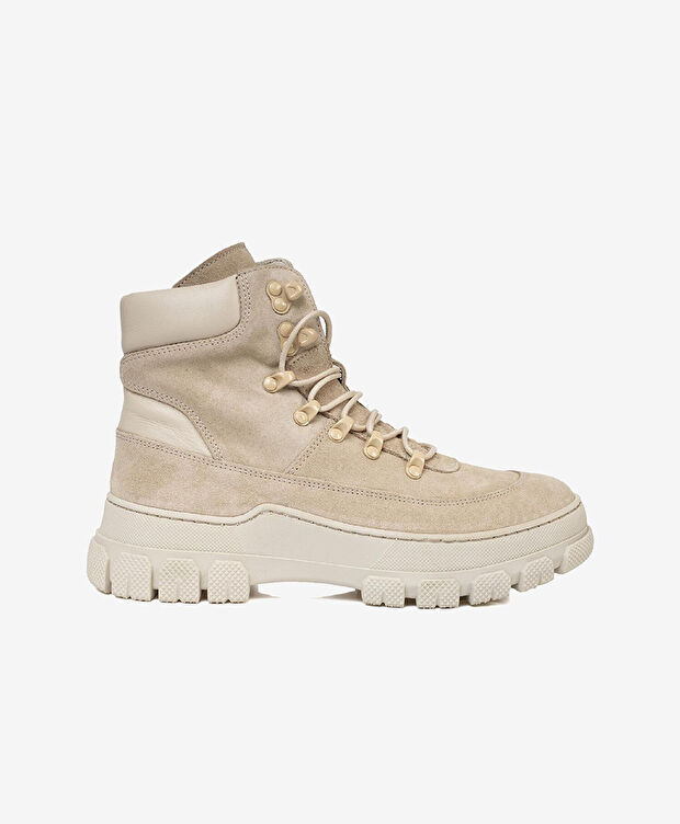 Kadın Bej Hakiki Deri Termo Taban Casual Bot - 2