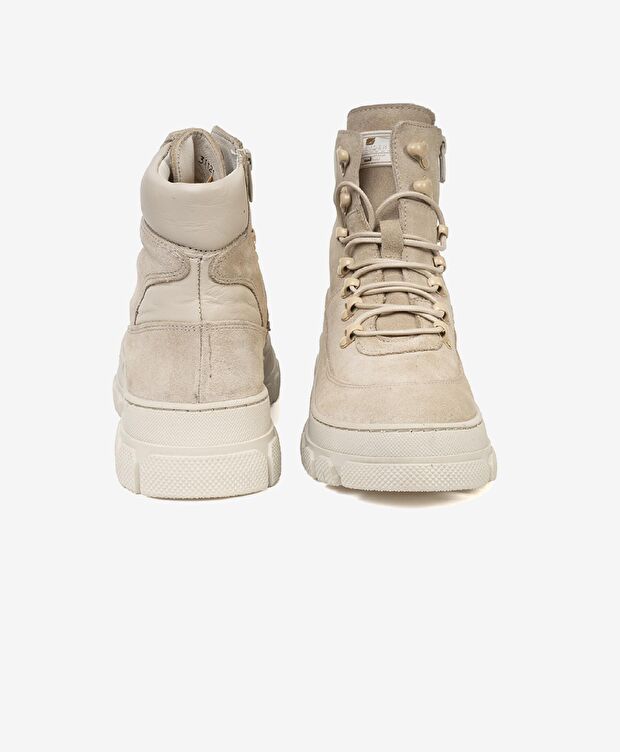 Kadın Bej Hakiki Deri Termo Taban Casual Bot - 7