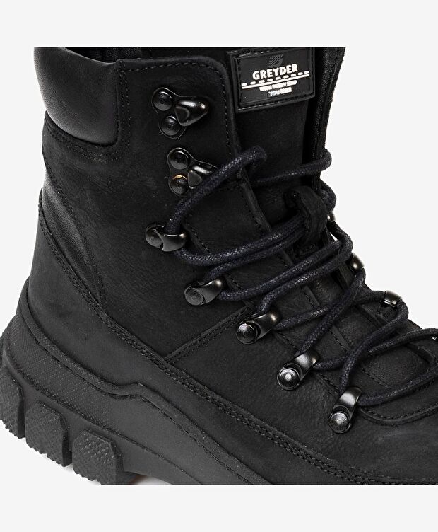 Kadın Siyah Hakiki Deri Casual Bot - 4