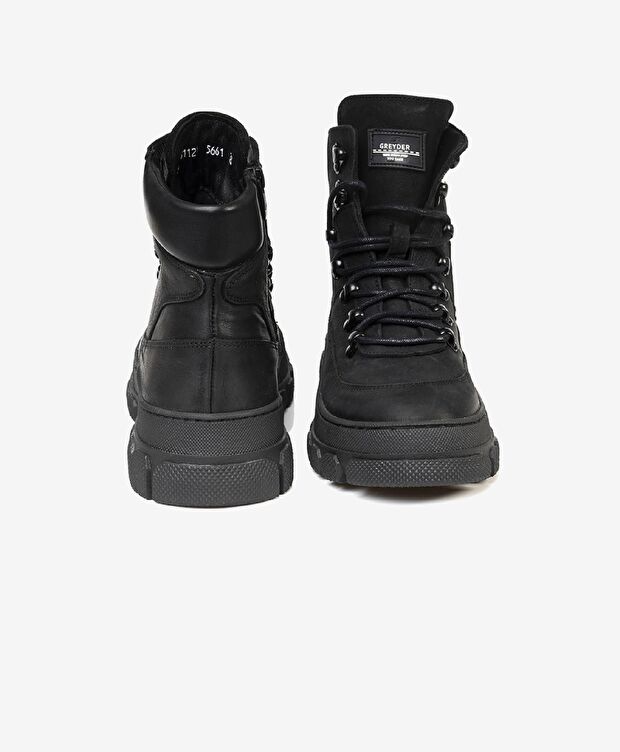 Kadın Siyah Hakiki Deri Casual Bot - 6