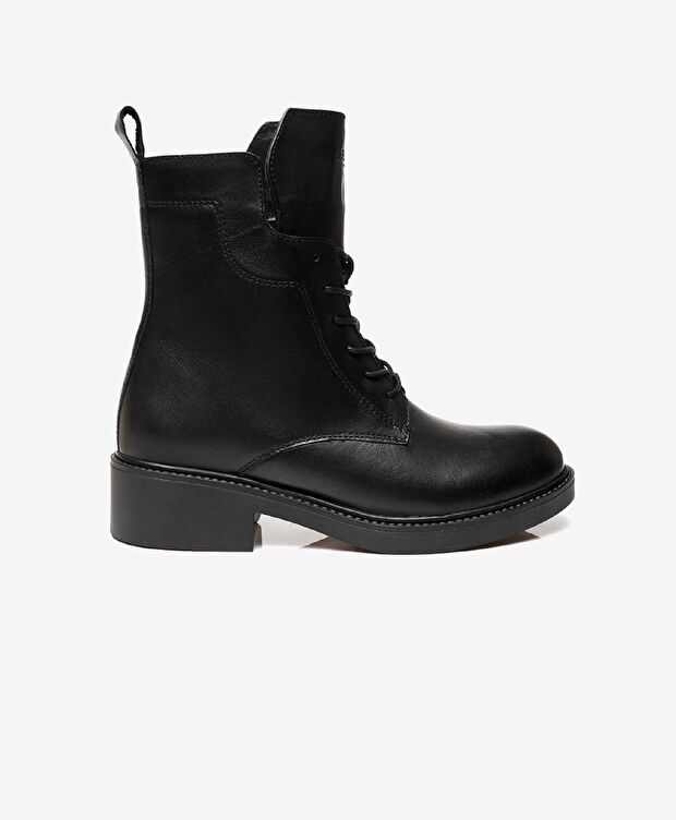 Kadın Siyah Hakiki Deri Casual Bot - 1