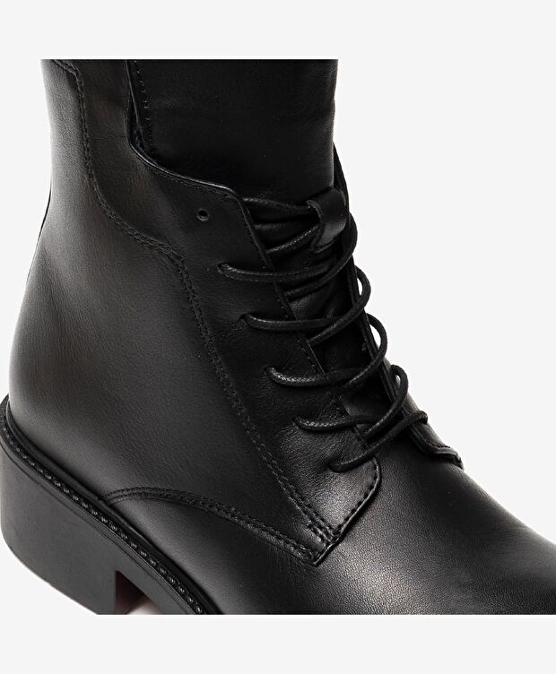 Kadın Siyah Hakiki Deri Casual Bot - 4