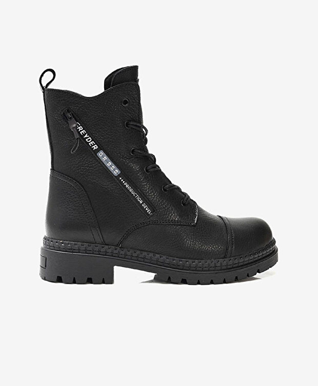 Kadın Siyah Hakiki Deri Casual Bot - 1