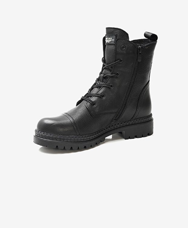 Kadın Siyah Hakiki Deri Casual Bot - 2