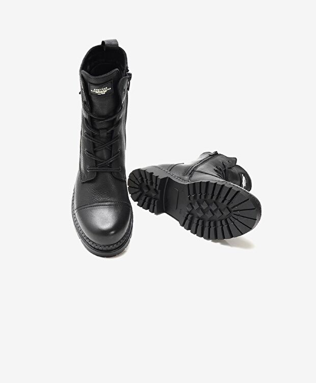 Kadın Siyah Hakiki Deri Casual Bot - 5