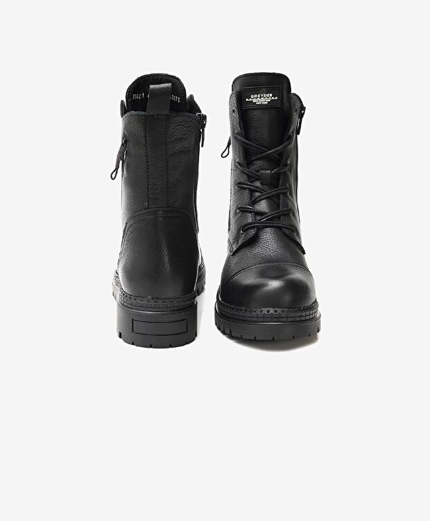 Kadın Siyah Hakiki Deri Casual Bot - 6