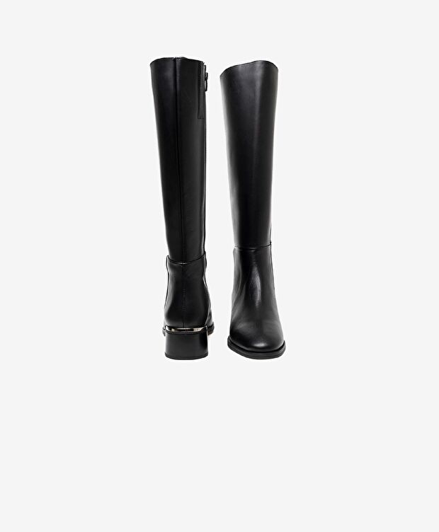 Kadın Siyah Hakiki Deri Çizme - 6