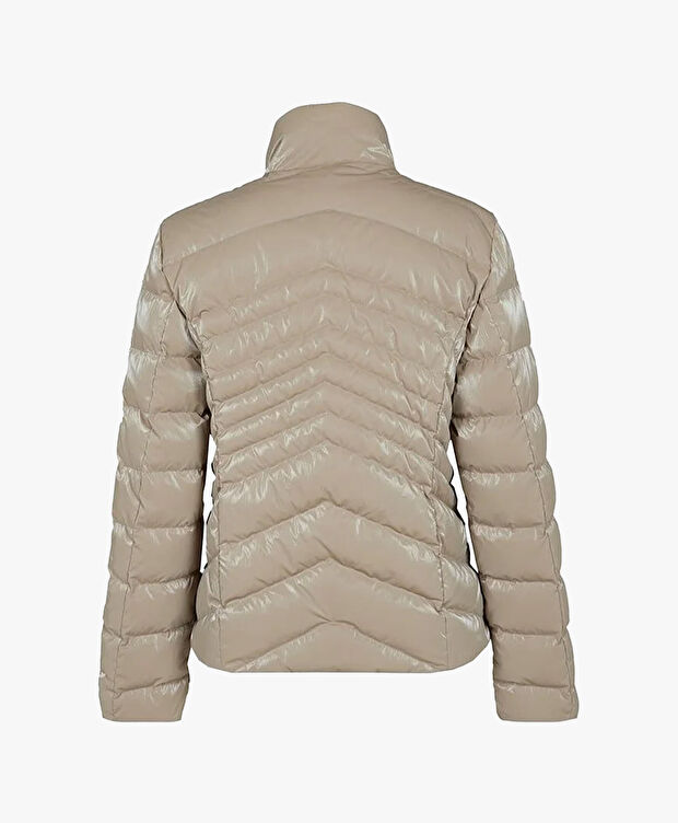 Kadın Bej Suya Dayanıklı Kaz Tüyü Mont - 3