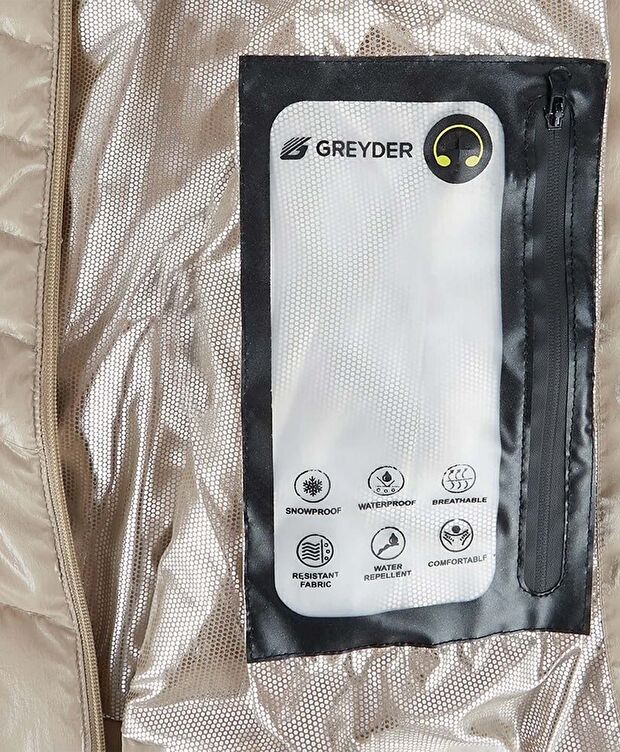 Kadın Bej Suya Dayanıklı Kaz Tüyü Mont - 6